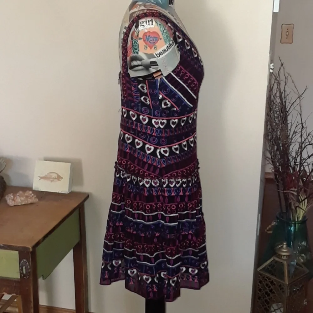 Anna Sui jubilant reunion a-line designer dress NWT SZ 6 - Picture 9 of 9